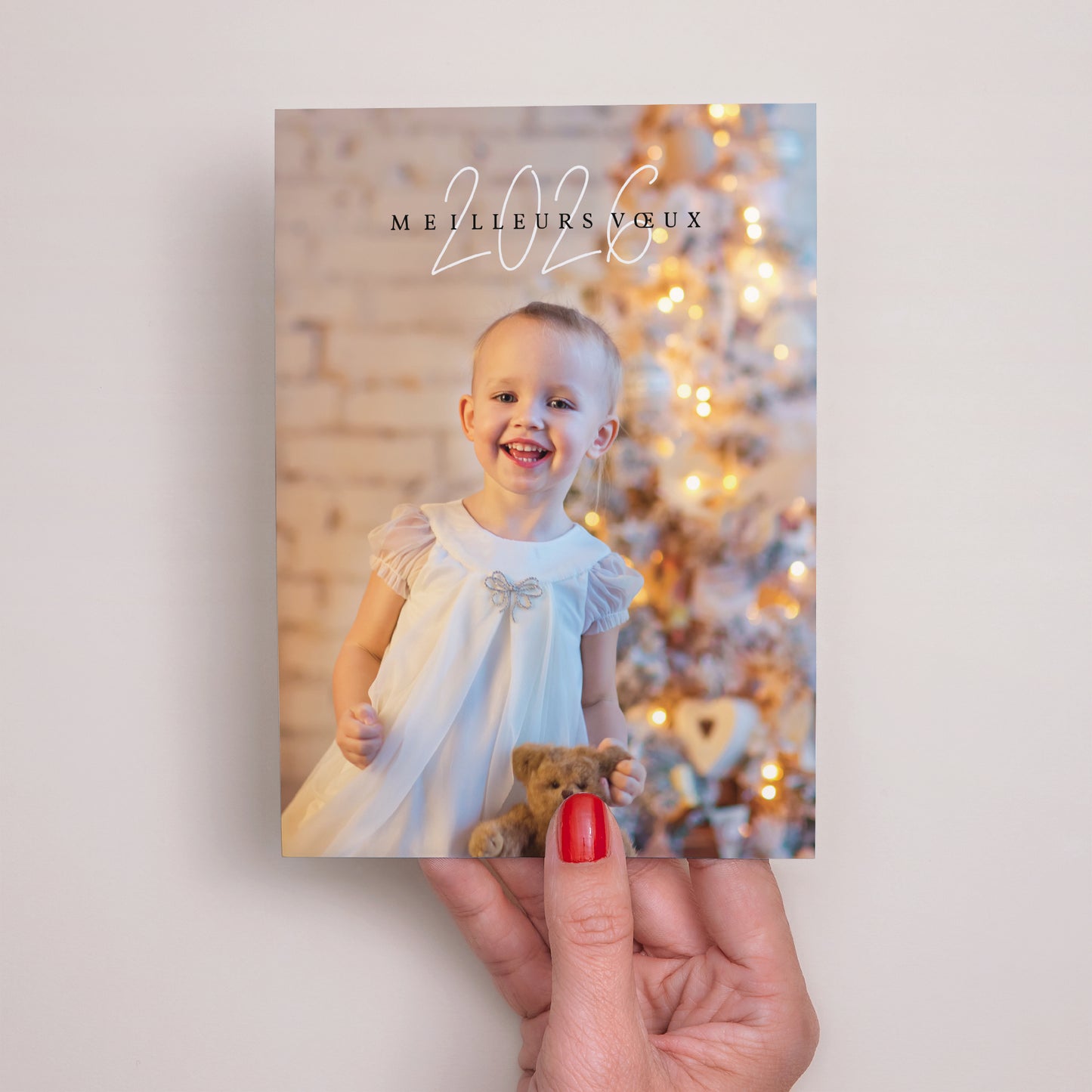 Carte de voeux Fin d'année Portrait new year photo N° 2