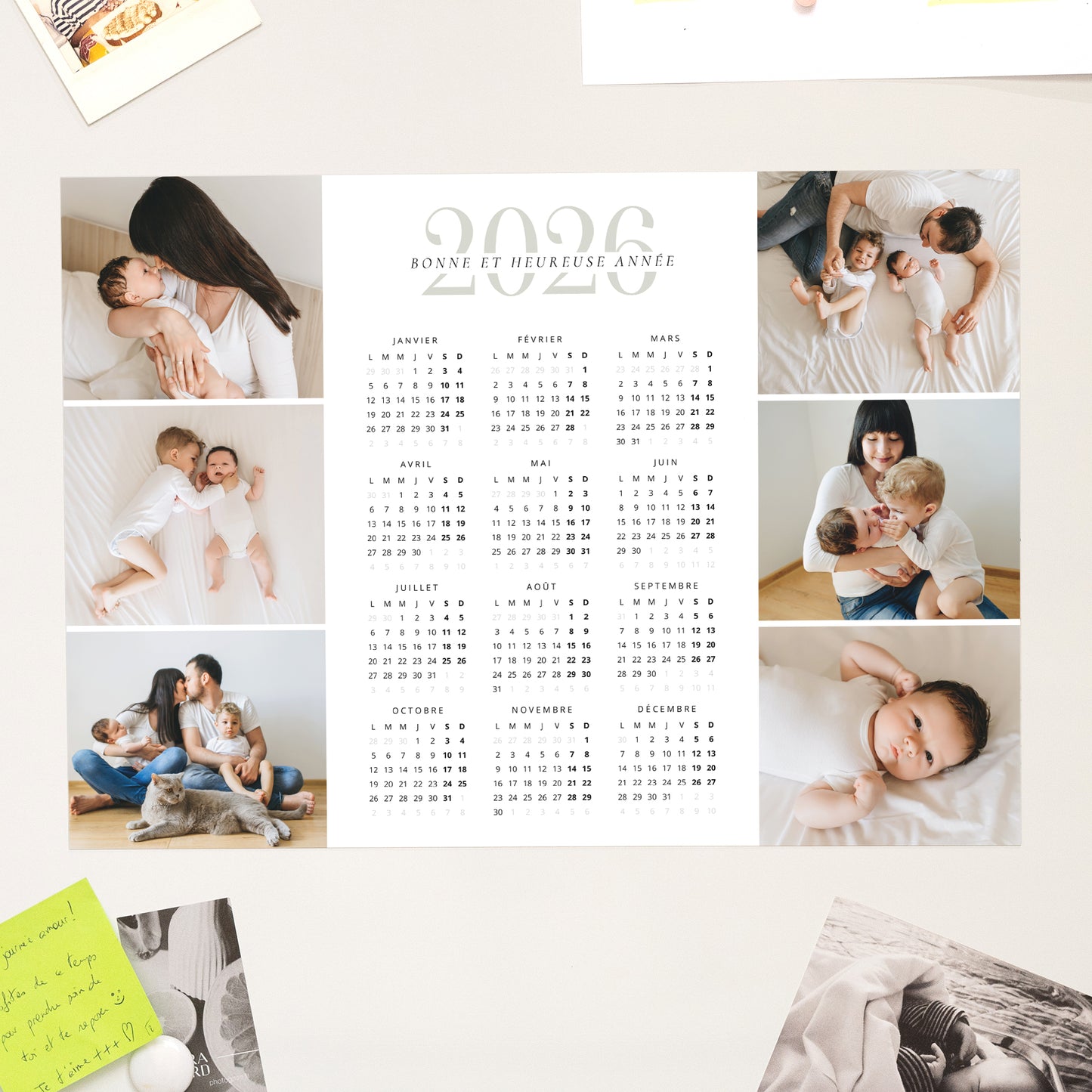 Calendrier Fin d'année Magnétique, monopage paysage New Start photo N° 1