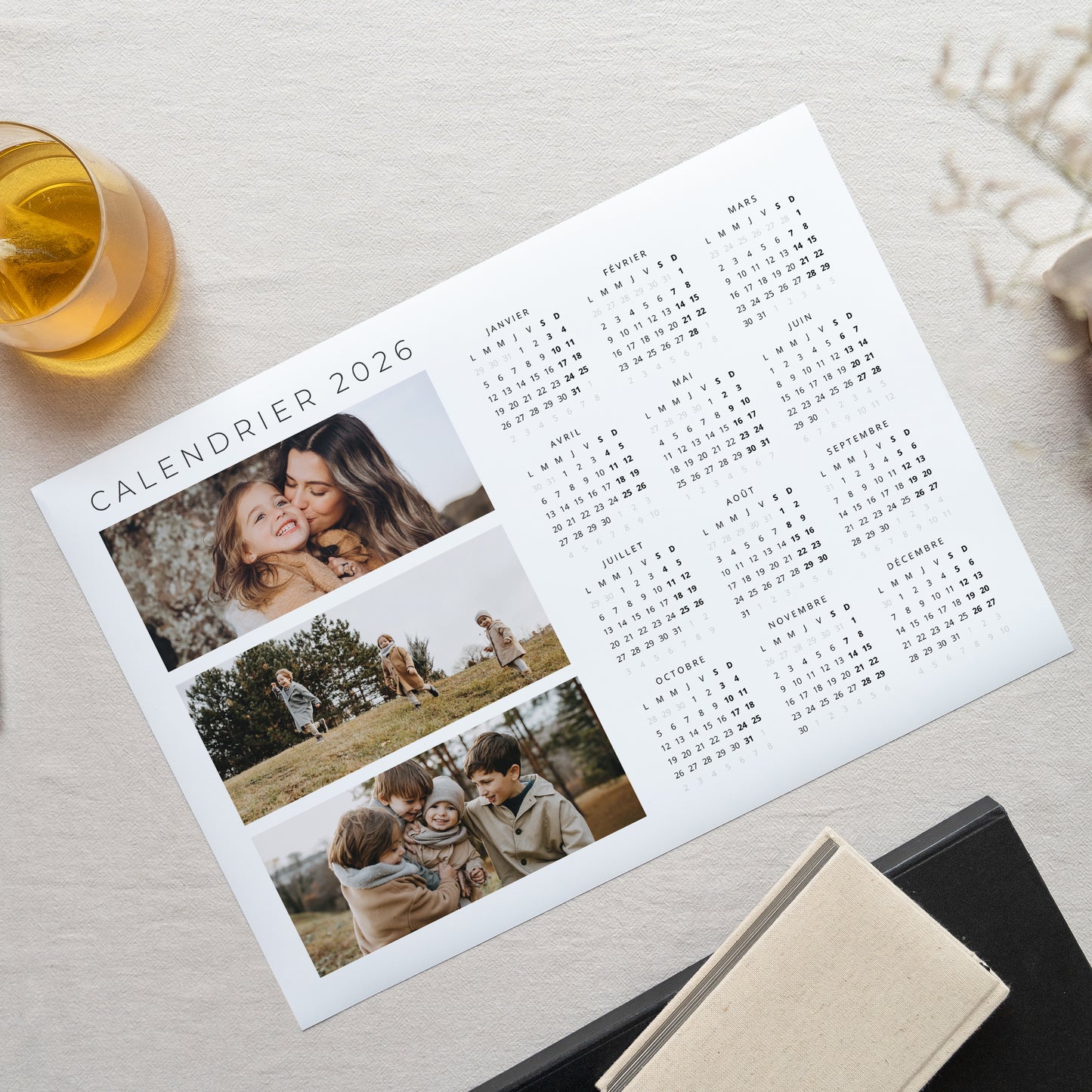 Calendrier Fin d'année Monopage paysage Adventures II photo N° 1