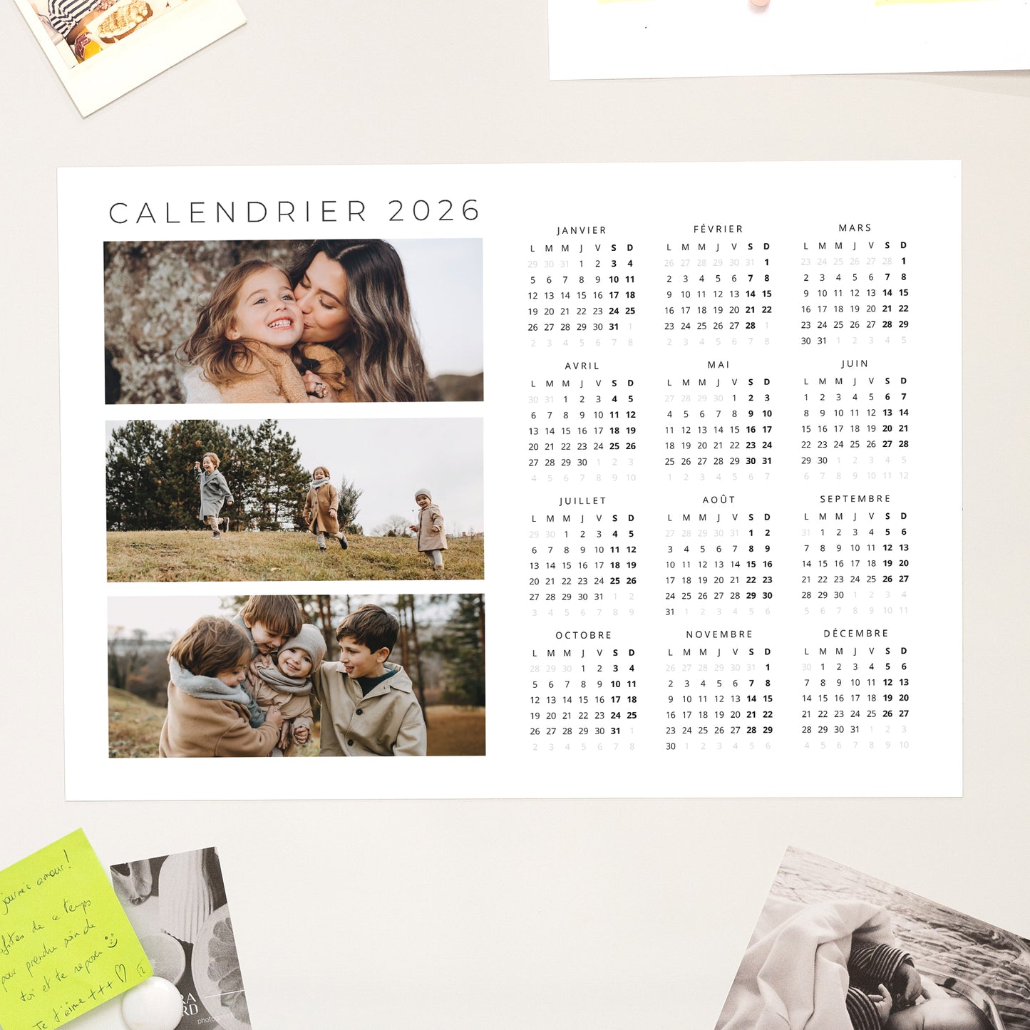 Calendrier Fin d'année Magnétique, monopage paysage Adventures II photo N° 1