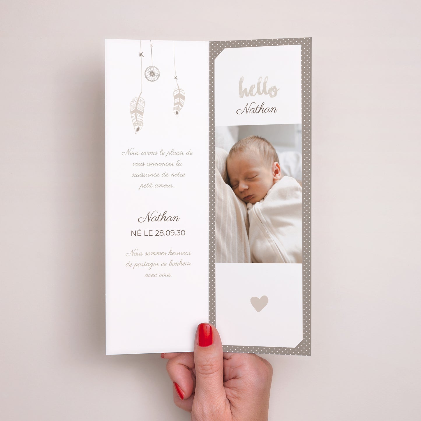 Faire-part Naissance Marque-page photo Pays des rêves photo N° 2