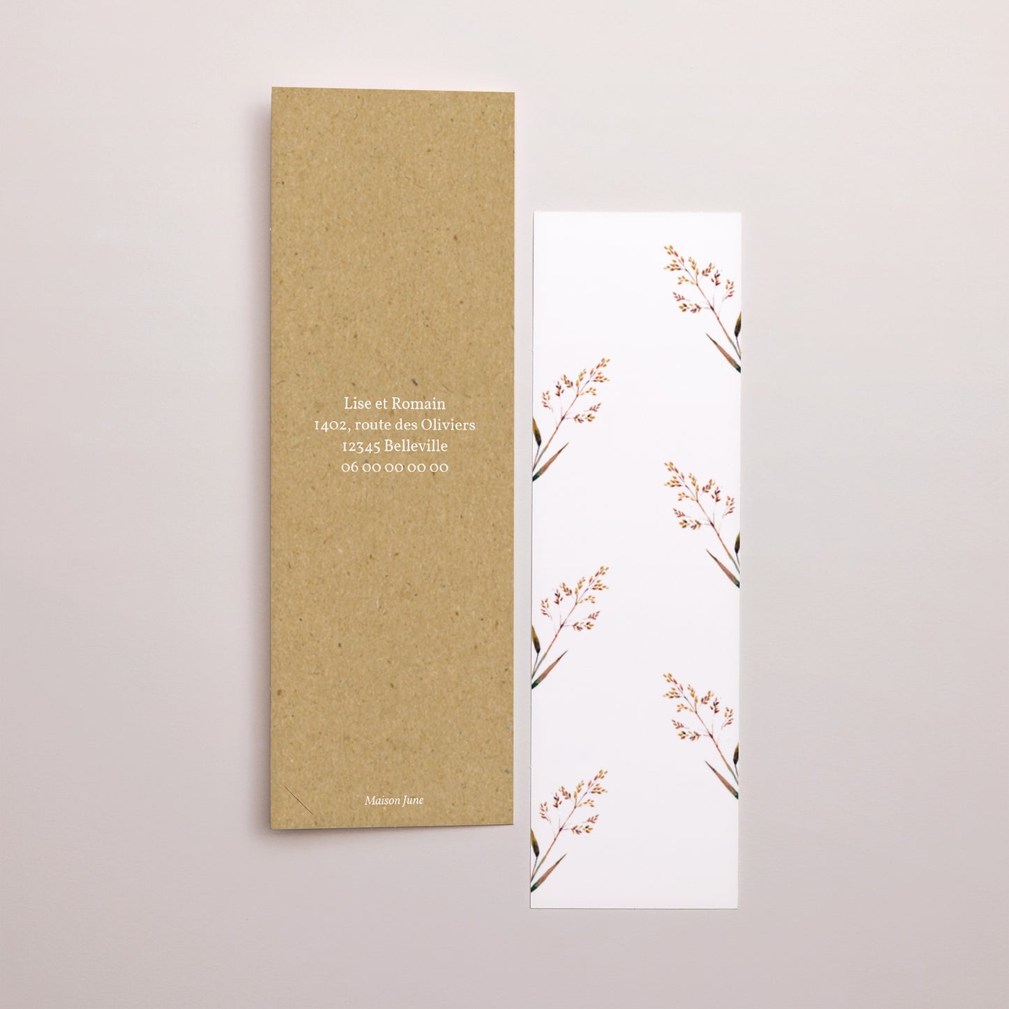Faire-part Mariage Marque-page photo Jolies Brindilles photo N° 3
