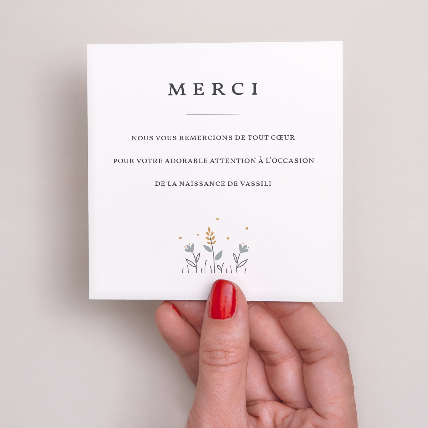 Remerciements Naissance Carré Nesting Doll photo N° 2