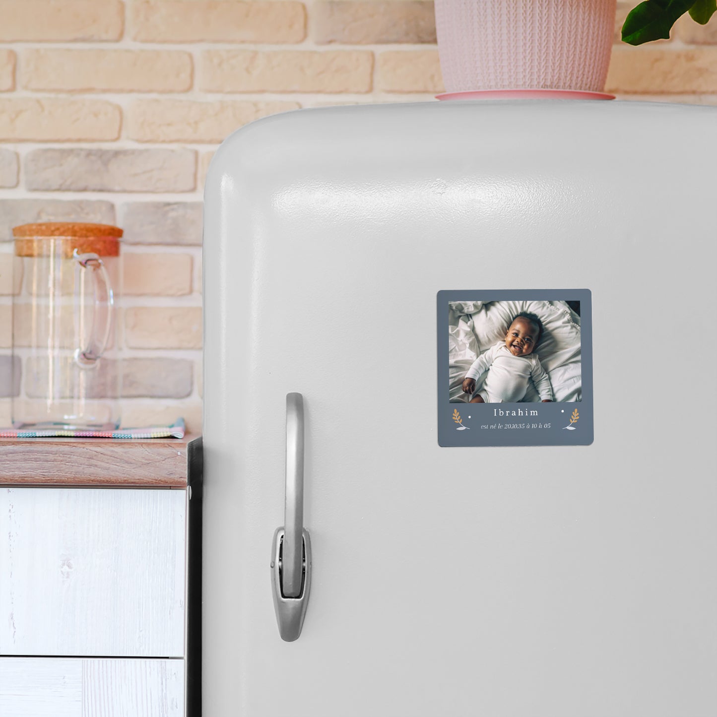 Faire-part Naissance Lot de 9, magnétique Liberty Garçon photo N° 4