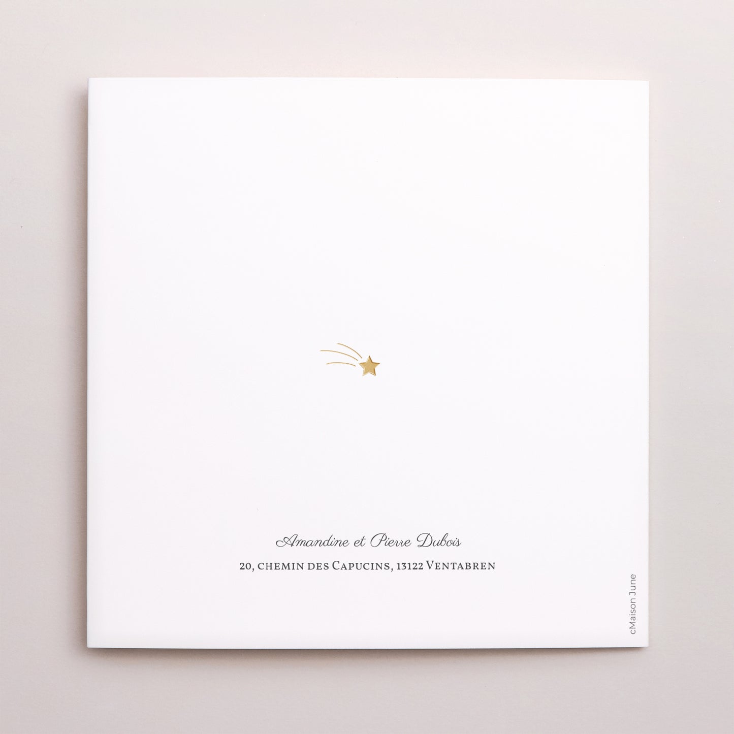 Faire-part Décès Carré double volet Colombe du Coeur photo N° 3