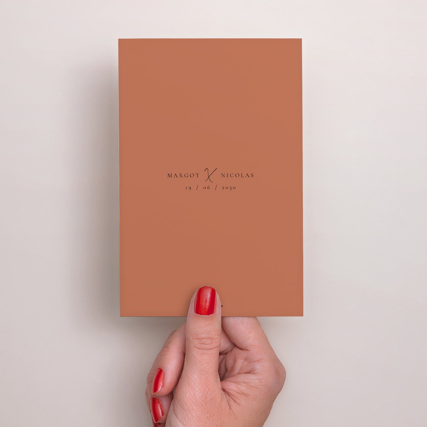 Remerciements Mariage Portrait Calligraphie Cannelle photo N° 3