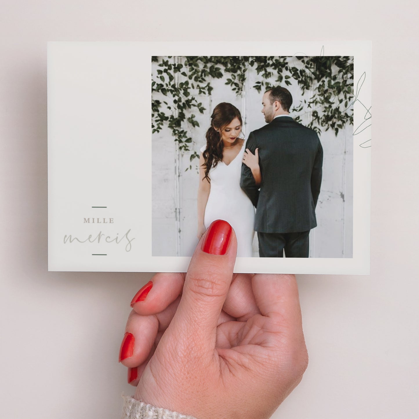 Remerciements Mariage Paysage Eucalyptus photo N° 3