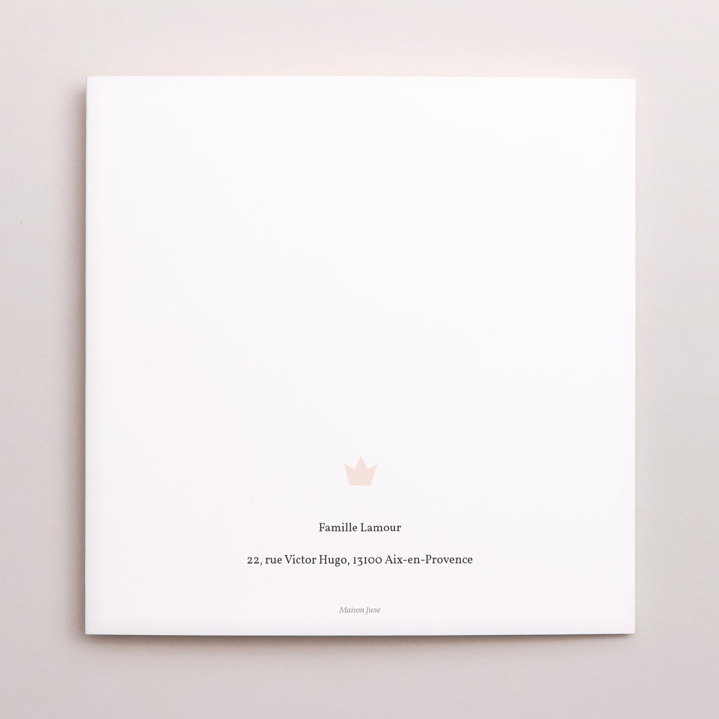 Faire-part Naissance Carré double volet Little Cloud photo N° 3