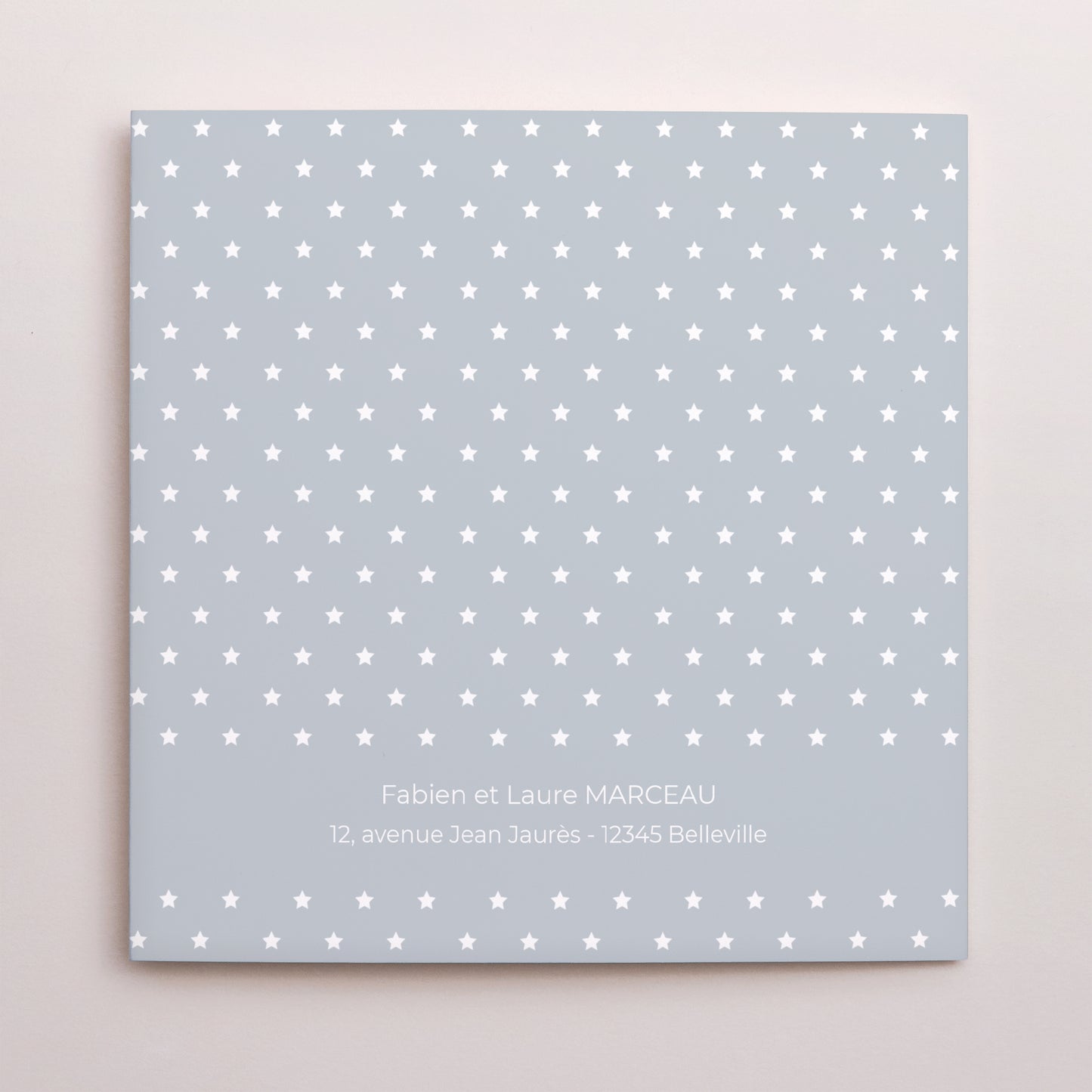 Faire-part Baptême Triptyque ouverture fenêtre Etoiles de Lumière photo N° 3