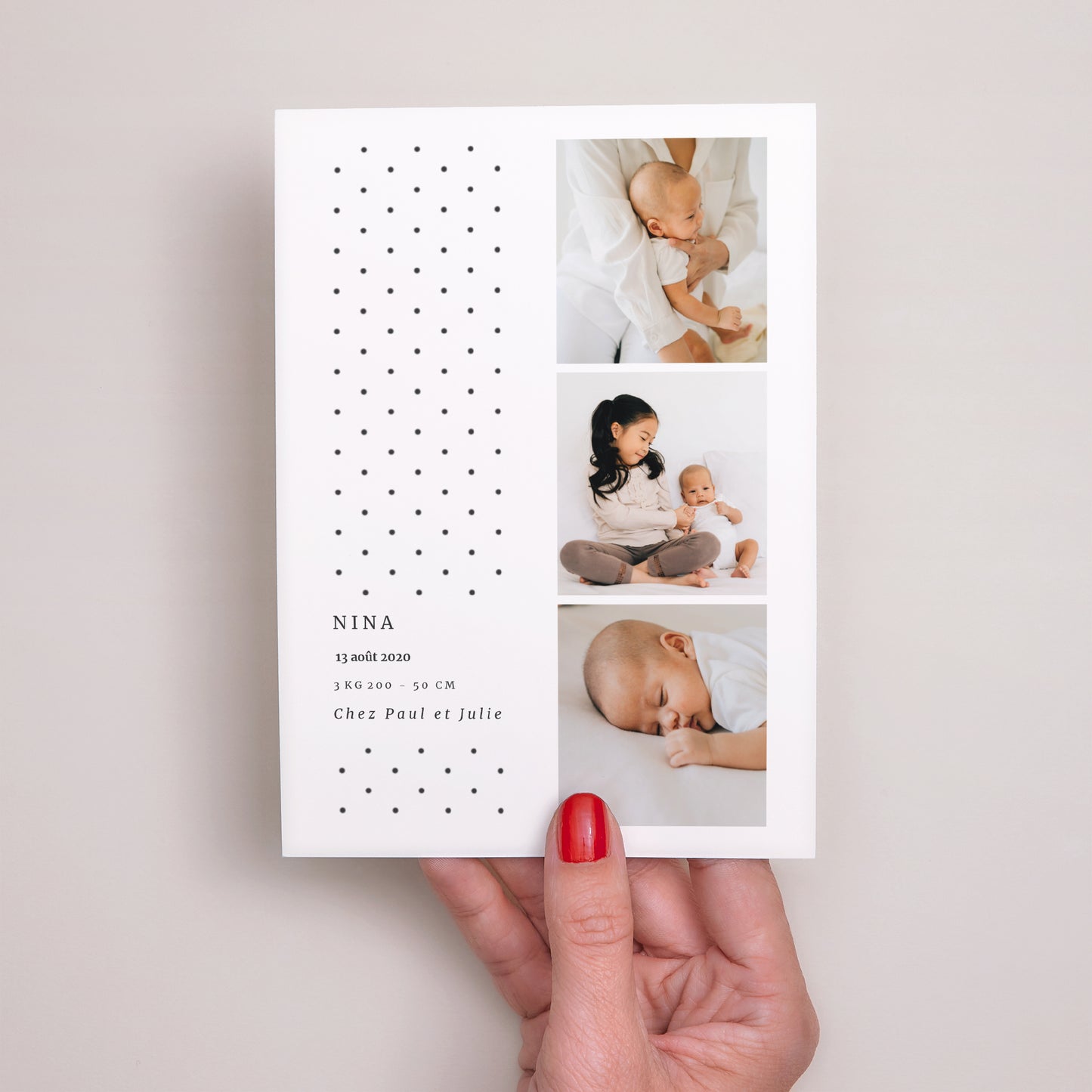 Faire-part Naissance Portrait So design photo N° 2