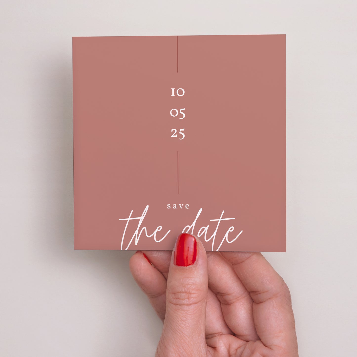 Save the date Mariage Carré Esprit bohème photo N° 2
