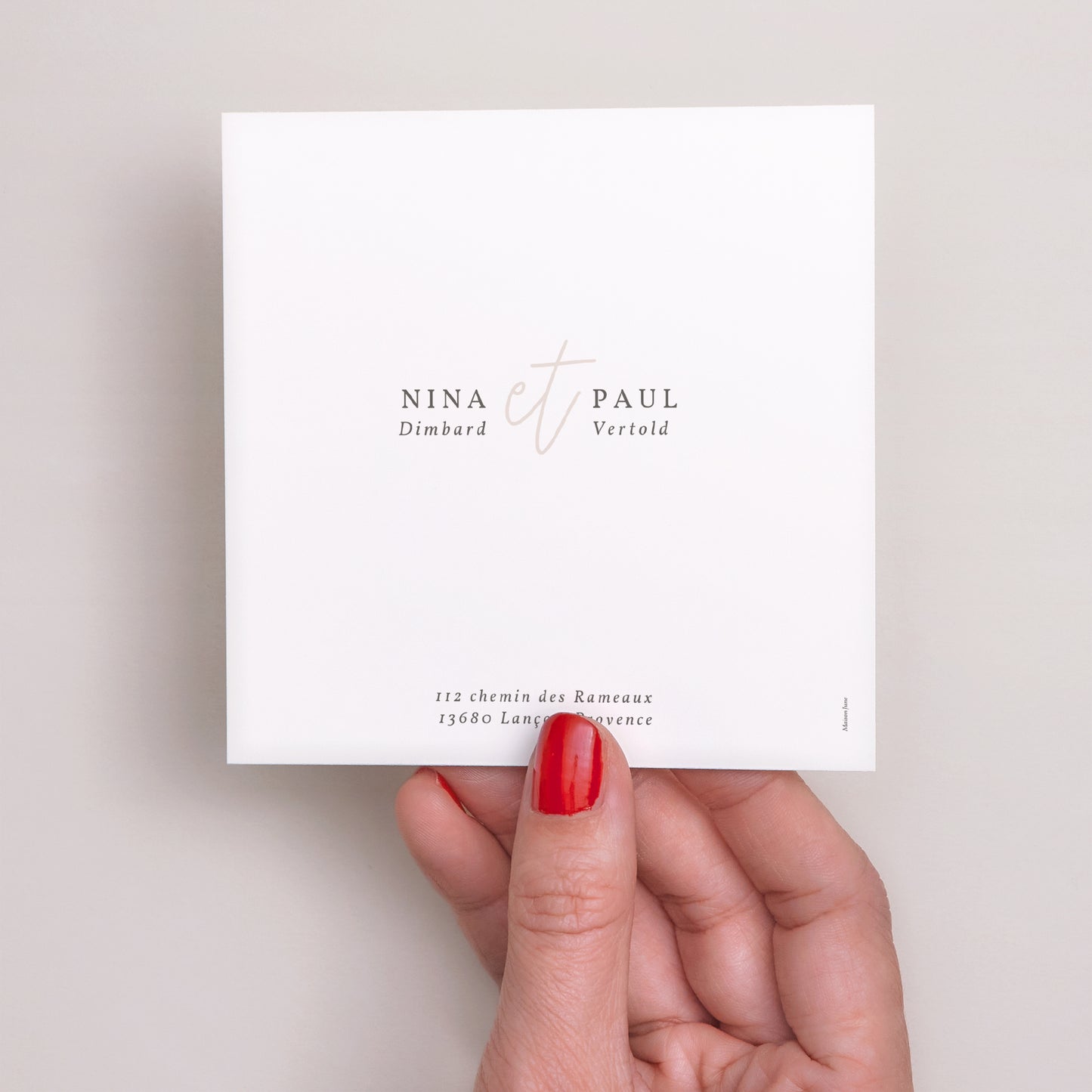 Save the date Mariage Carré Esprit bohème photo N° 3