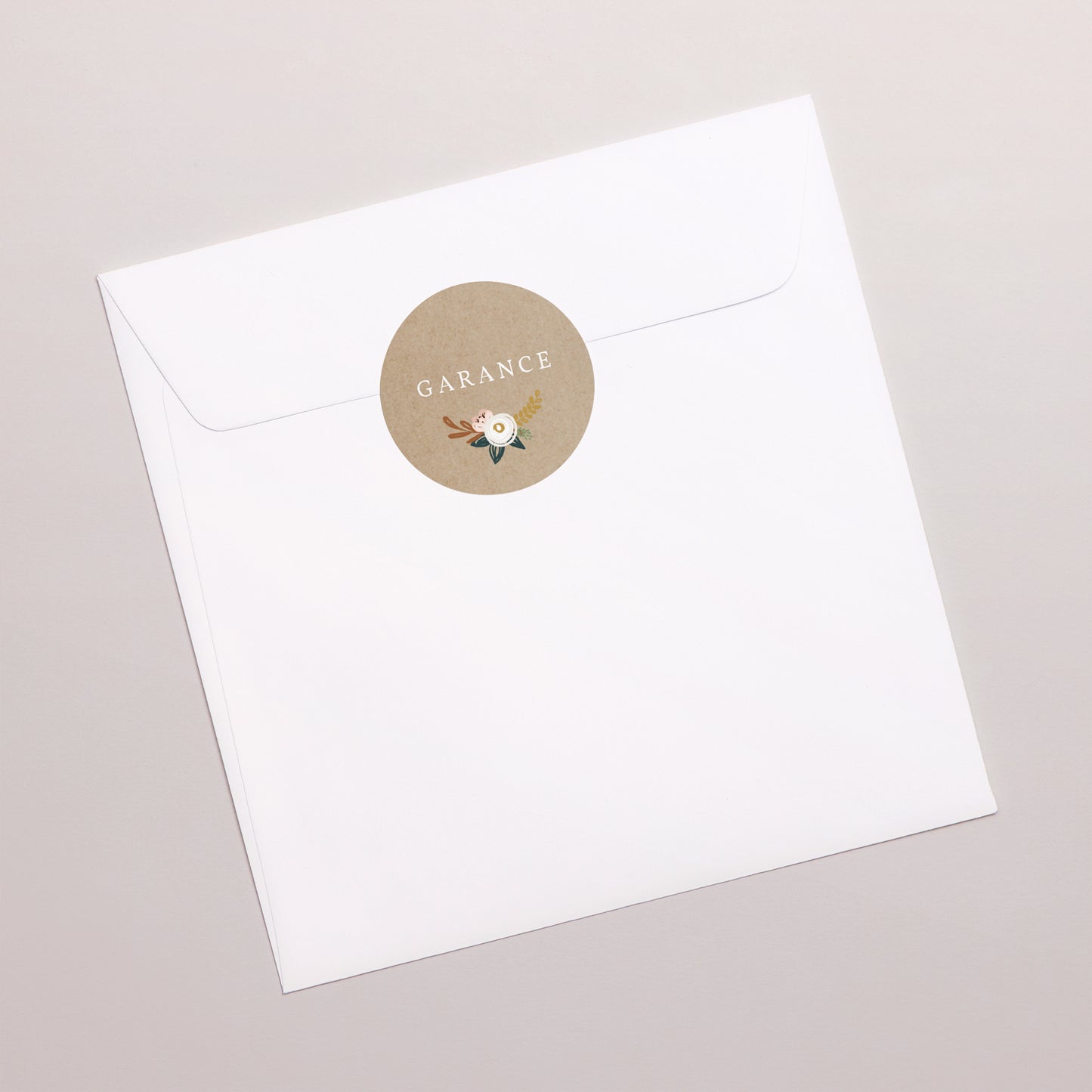 Sticker Naissance Rond Mille Fleurs photo N° 3