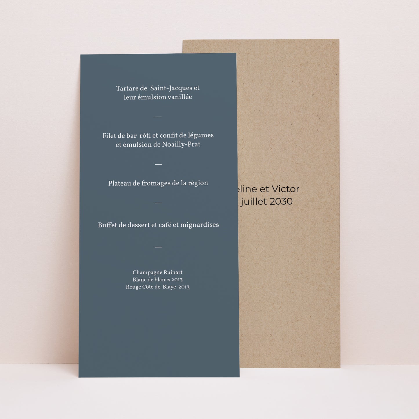 Menu Mariage Panoramique portrait Milleflori photo N° 1