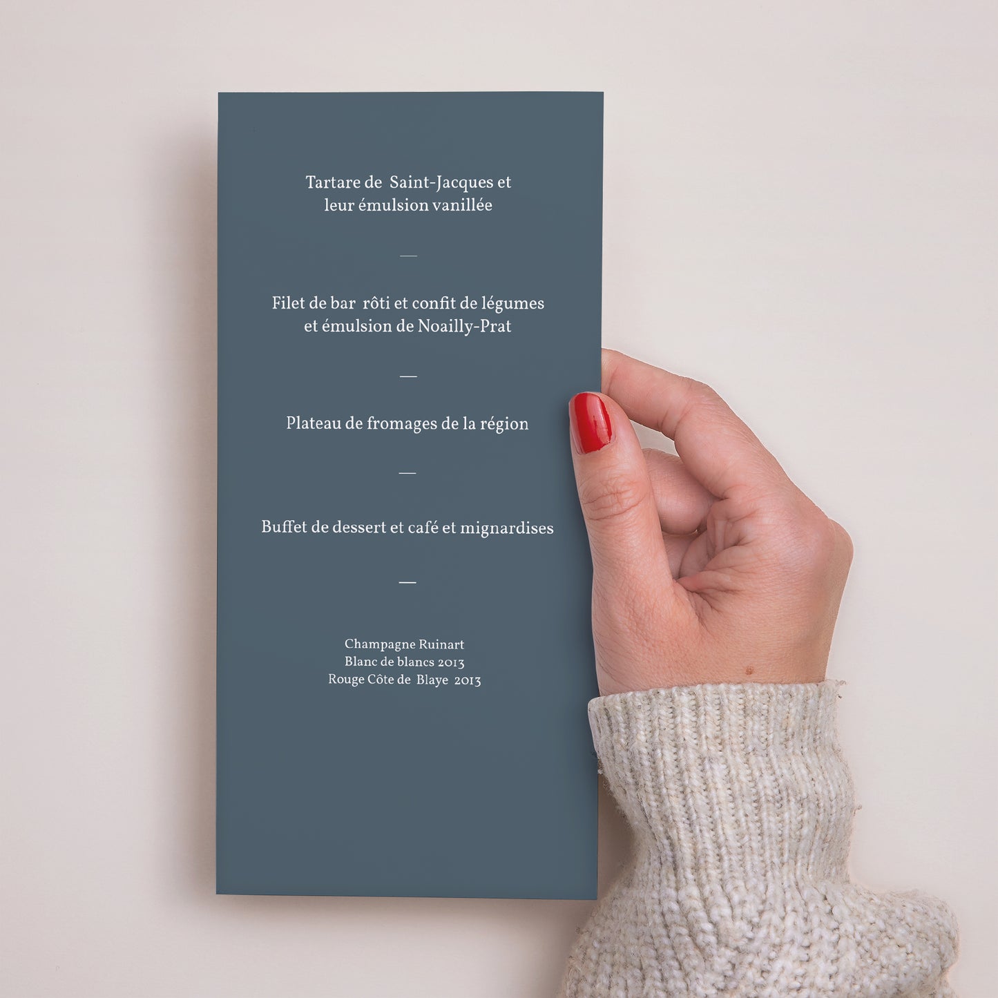 Menu Mariage Panoramique portrait Milleflori photo N° 2