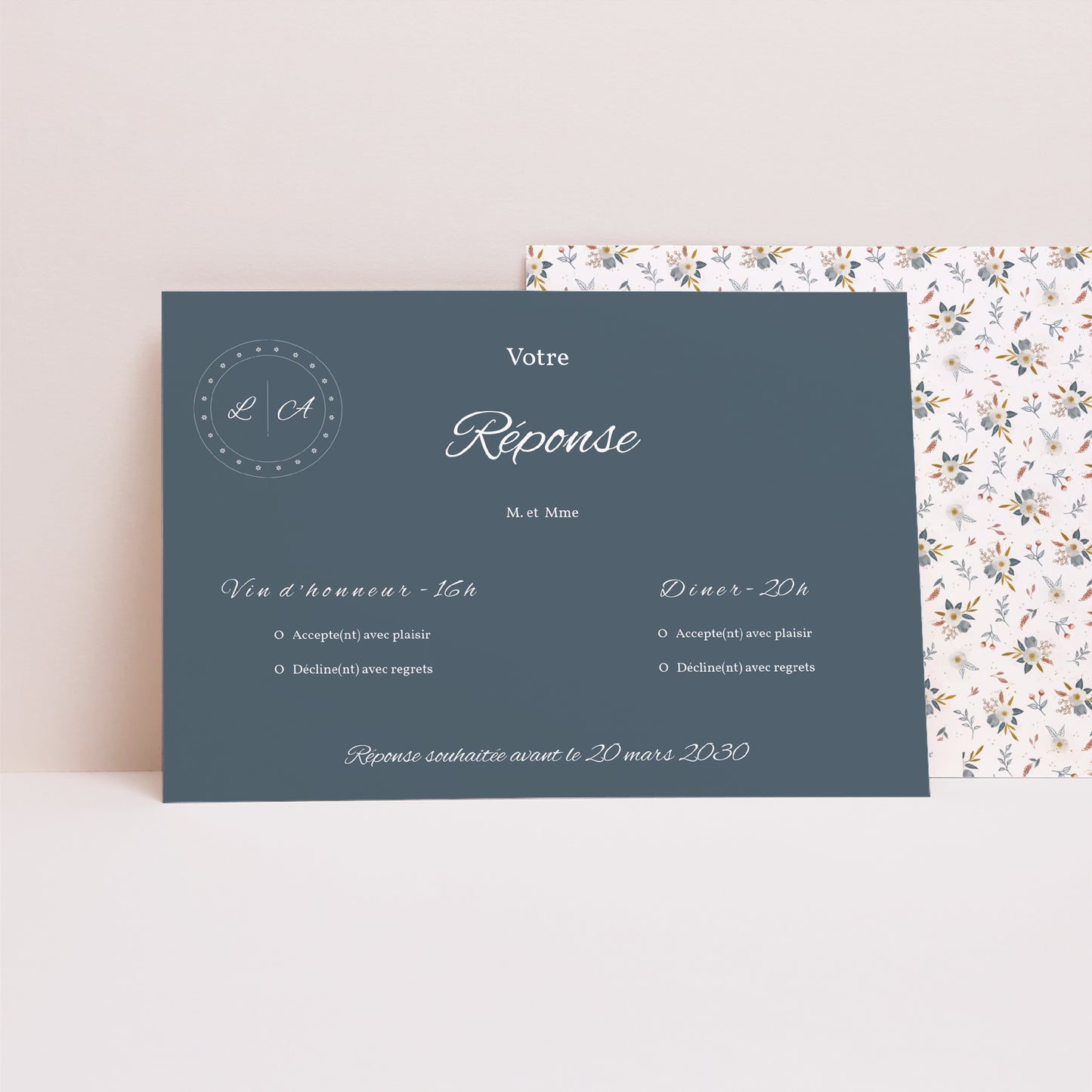 Carton réponse Mariage Paysage Milleflori photo N° 1