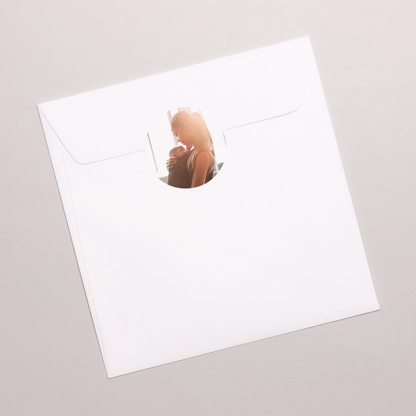 Sticker Naissance Rond Photo Pola photo N° 3