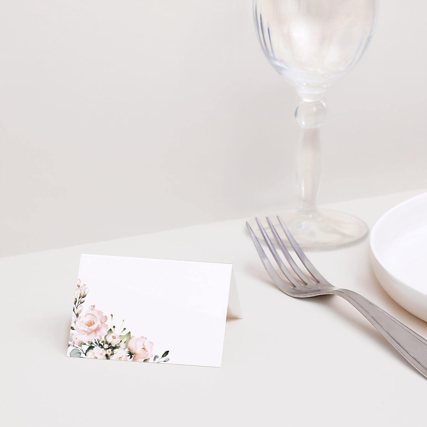 Marque-place Mariage 2 volets Romantique Kraft photo N° 2