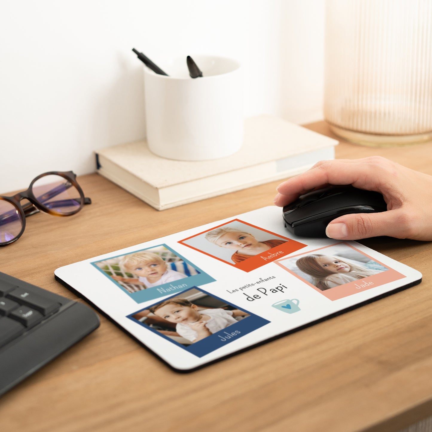 Tapis de souris Fin d'année Rectangle Jolis Vecteurs de Noël photo N° 2