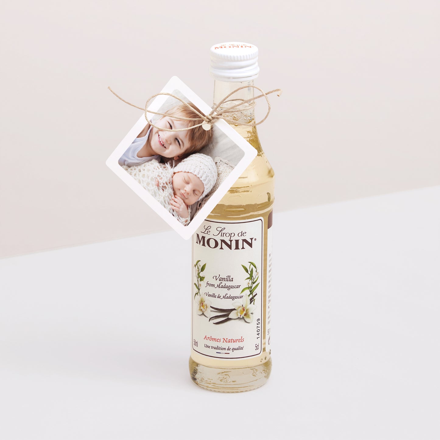 Etiquette perforée Naissance Carrée Multi photo Carré photo N° 3