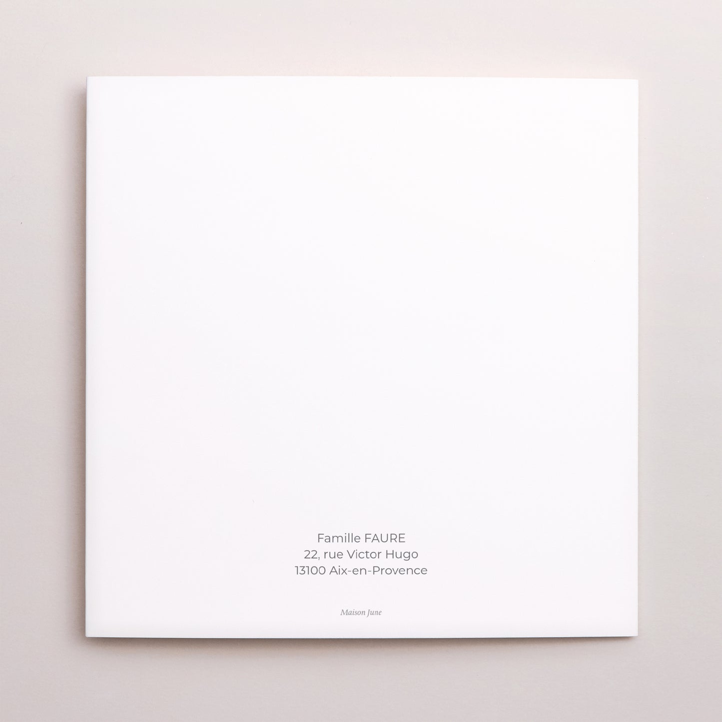 Faire-part Naissance Carré double volet Petits pieds Dorés photo N° 3