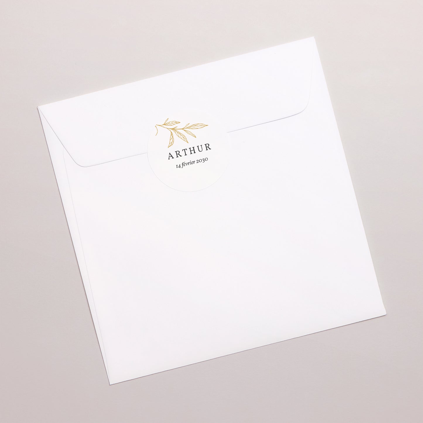 Sticker Naissance Rond Jeune Pousse photo N° 3