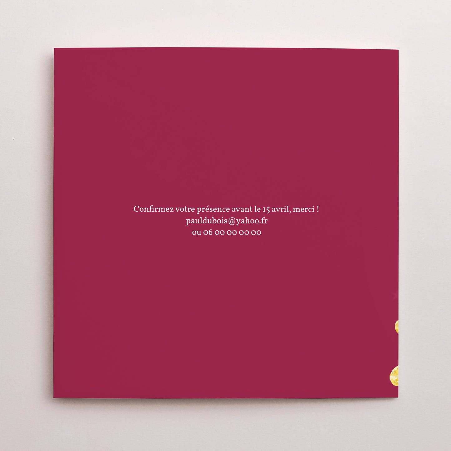 Invitations Anniversaire Adulte Carré double volet Collage 70 ans photo N° 3