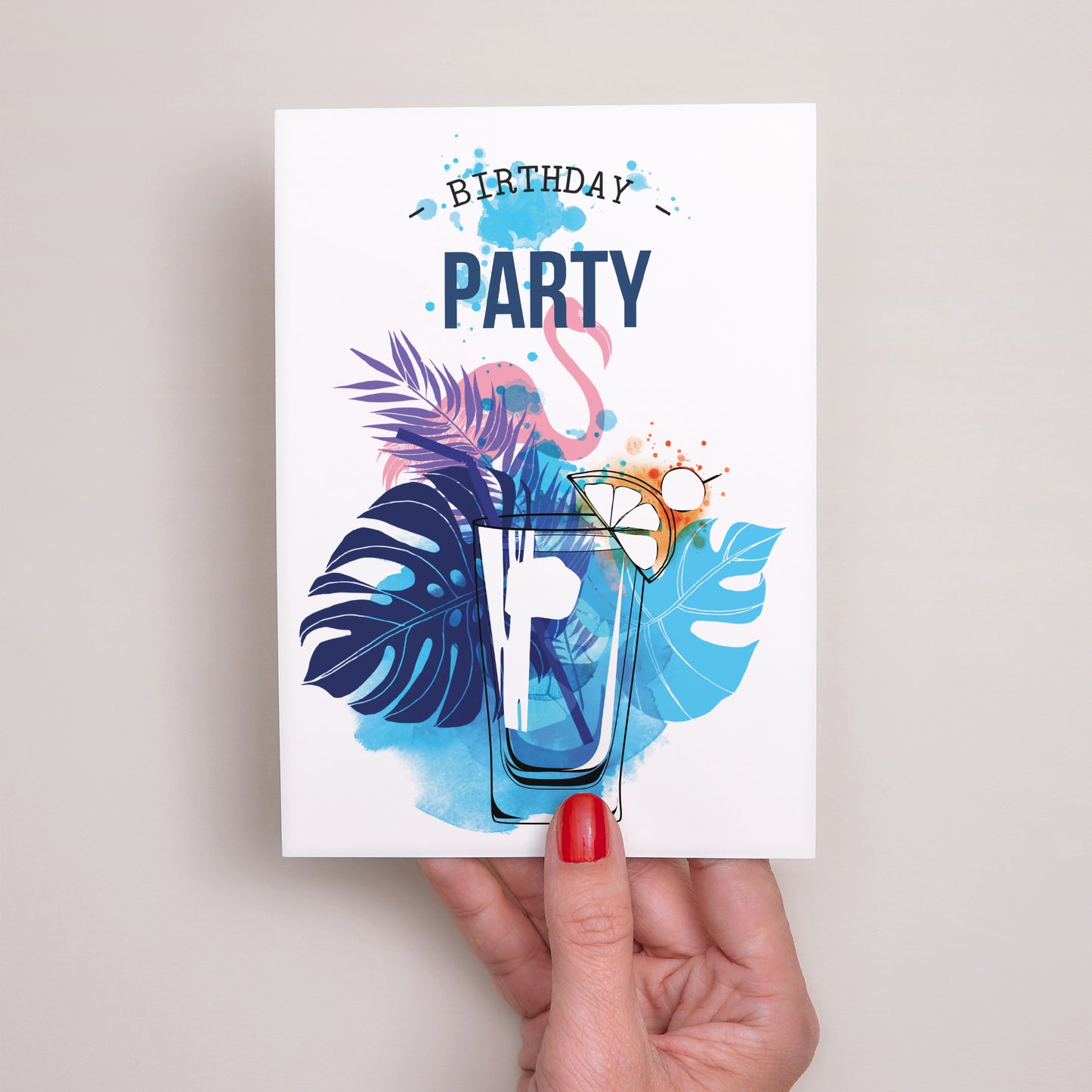 Invitations Anniversaire Adulte Portrait Cocktail 40 photo N° 2