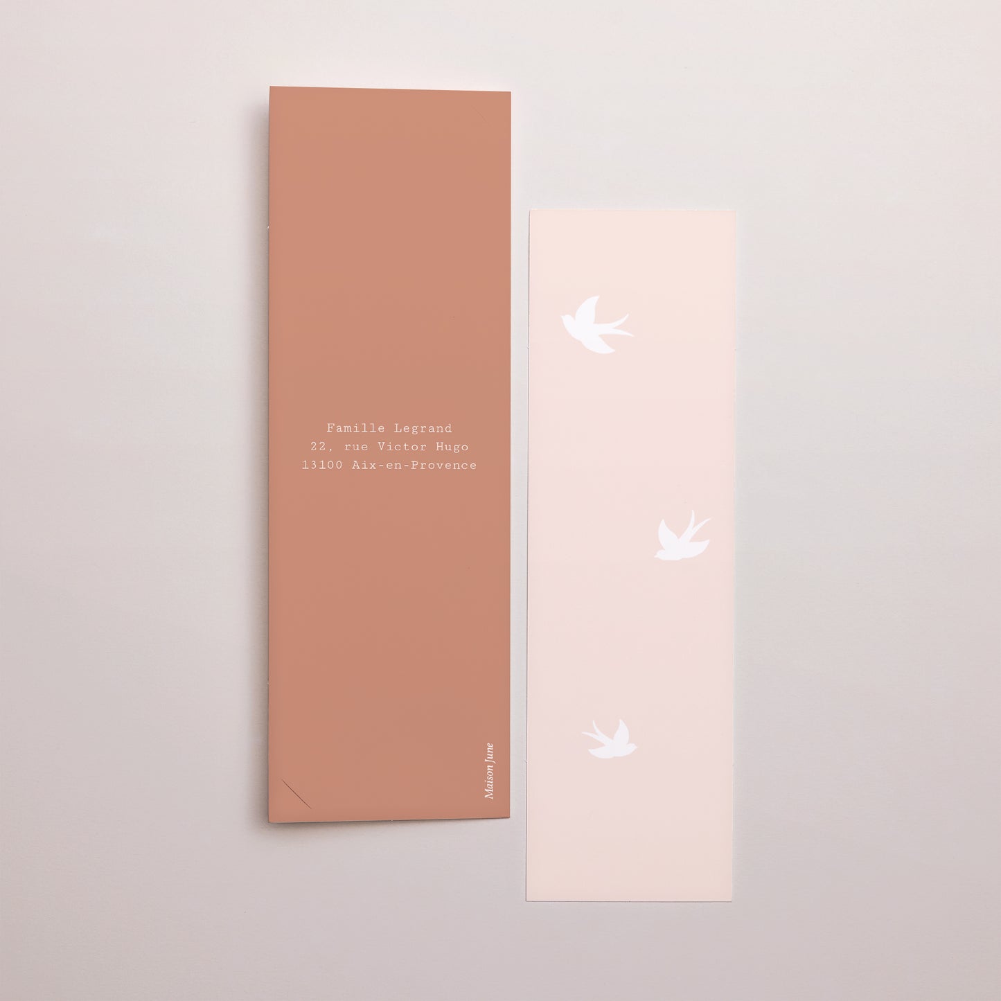 Faire-part Naissance Marque-page photo Robe rose, photos, marque-page photo N° 3