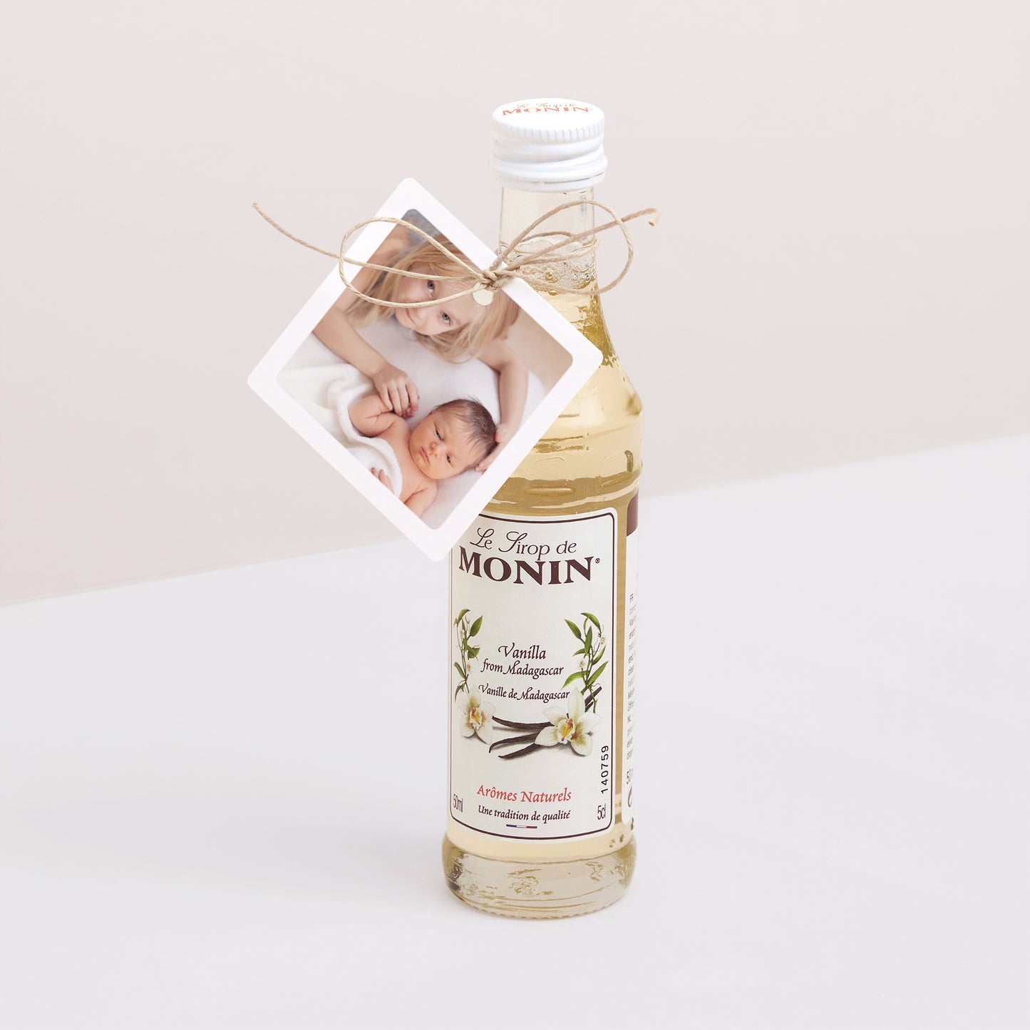 Etiquette perforée Naissance Carrée Multi photo photo N° 3