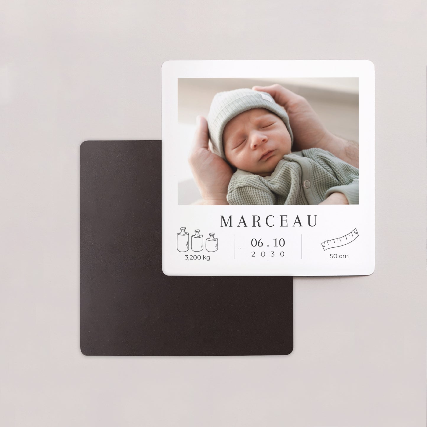 Faire-part Naissance Lot de 9, magnétique Multi photo photo N° 2