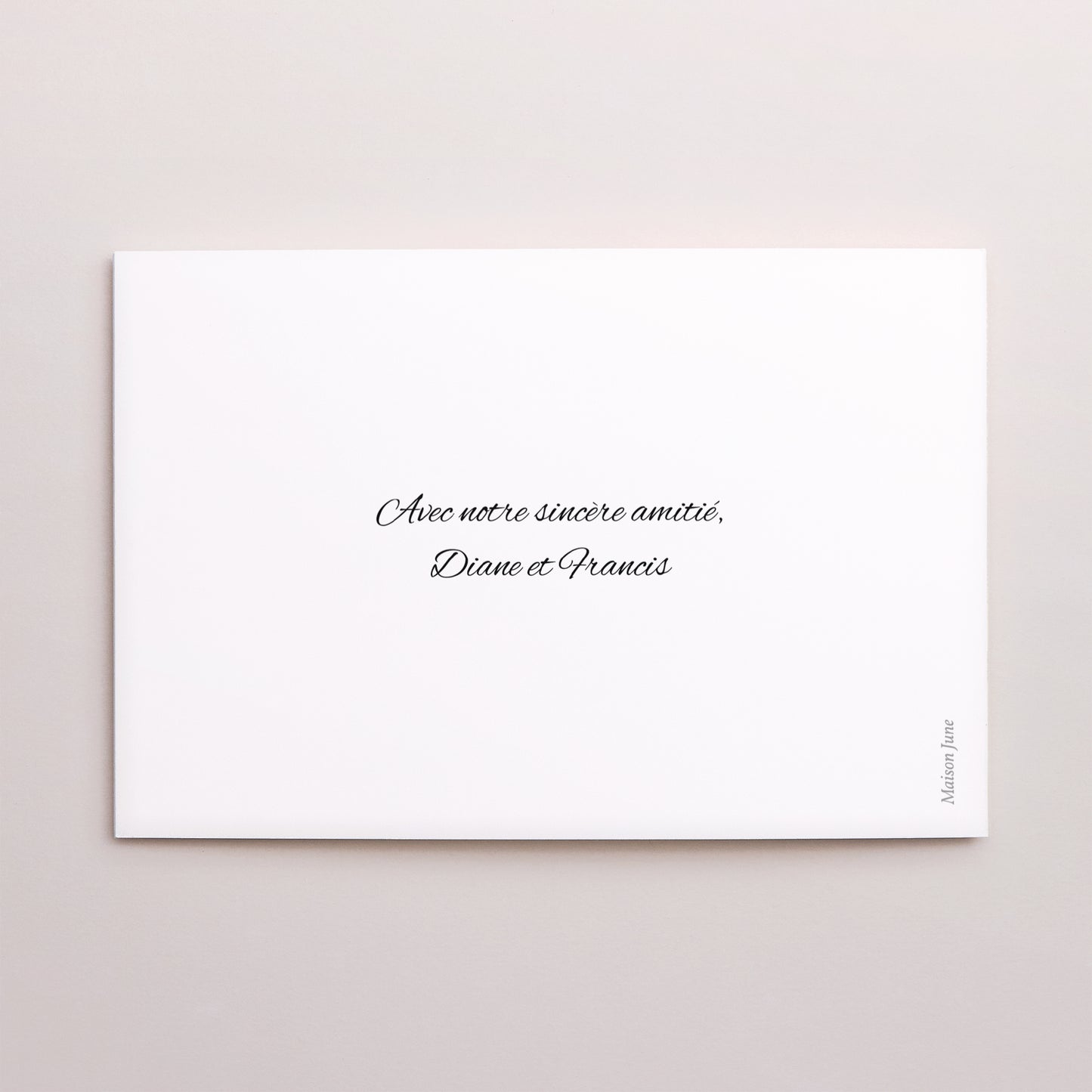 Condoléances Décès Double volet paysage Rose Jaune, Pensées affectueuses photo N° 3