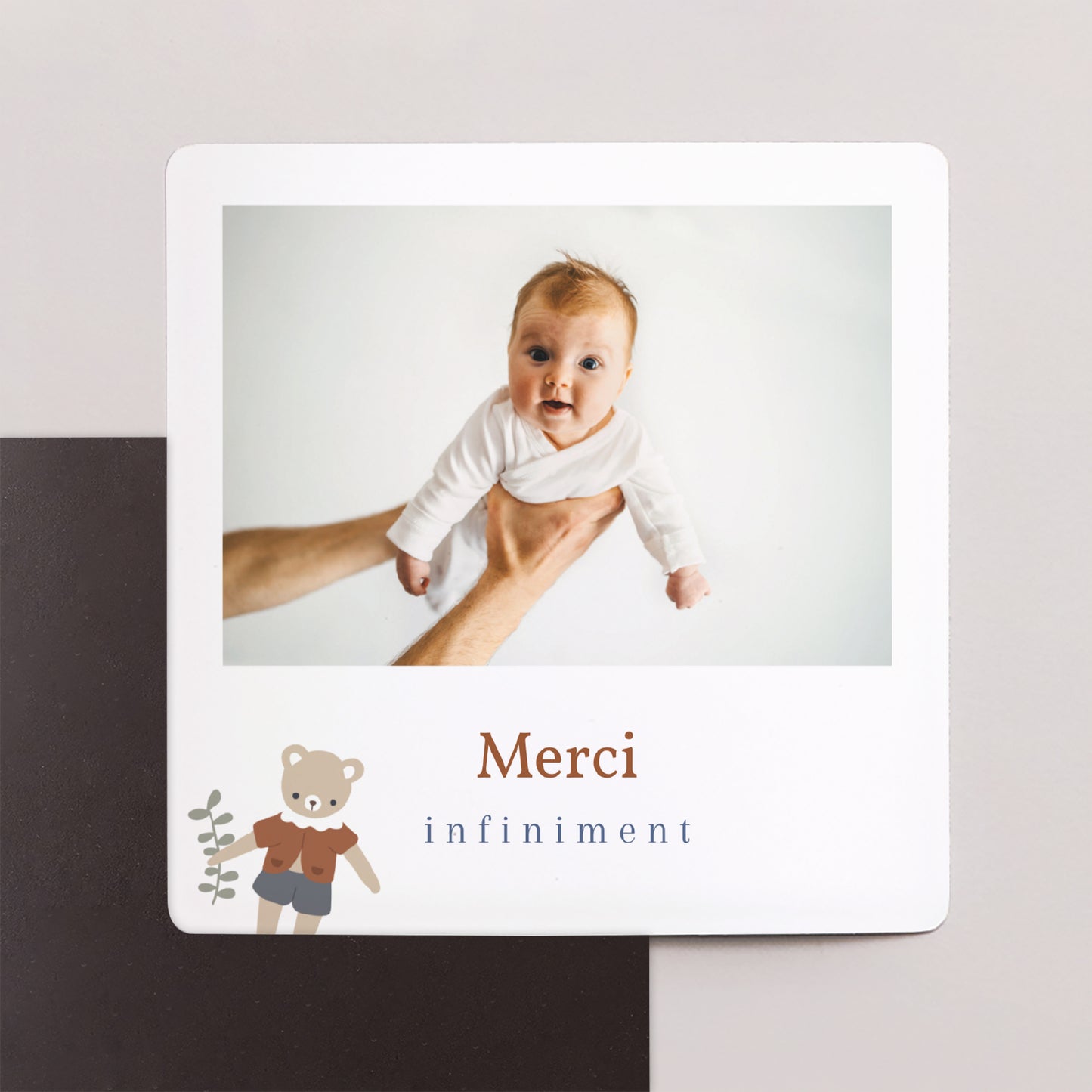 Remerciements Baptême Lot de 9, magnétique Petit Ours Porte-bonheur photo N° 1