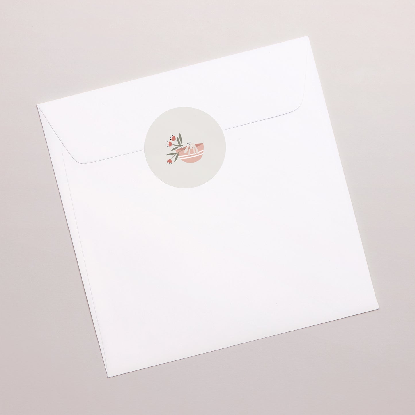 Sticker Naissance Rond Corbeille du Bonheur, Beau Fanion photo N° 3