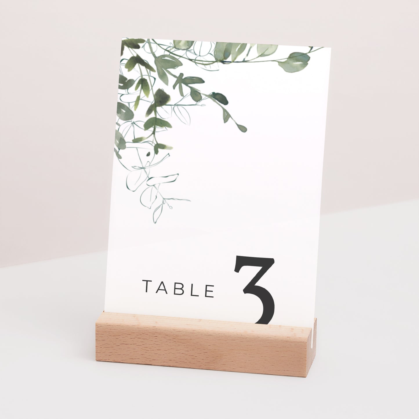 Marque table Mariage Rectangle Floral et Eucalyptus photo N° 3