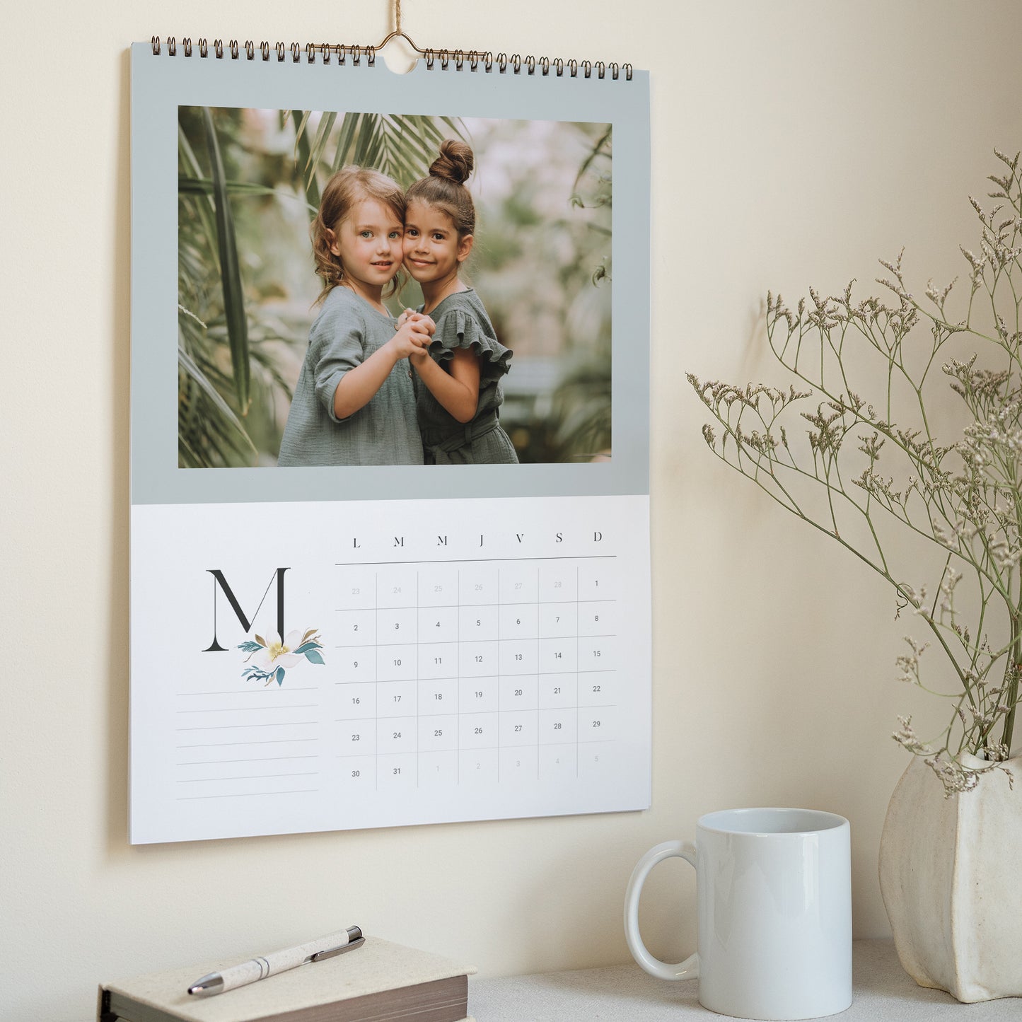 Calendrier Fin d'année Mural A3 Jardin d'hiver photo N° 3