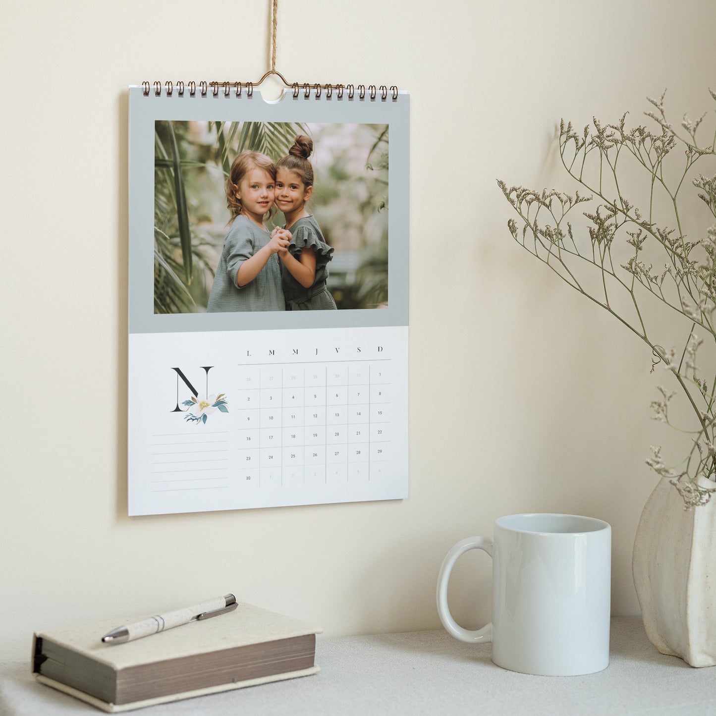 Calendrier Fin d'année Mural A4 Jardin d'hiver photo N° 3