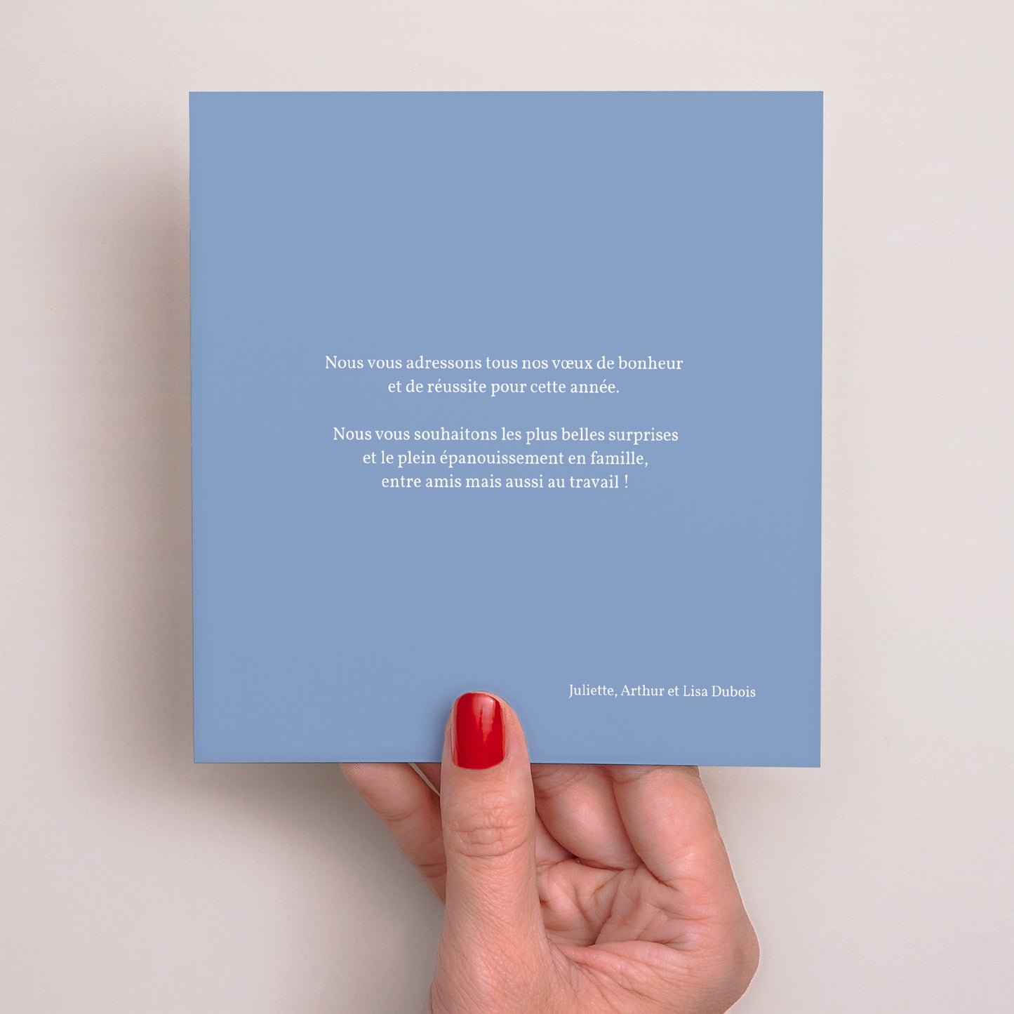 Carte de voeux Fin d'année Carré Pattern hivernal glacé photo N° 3