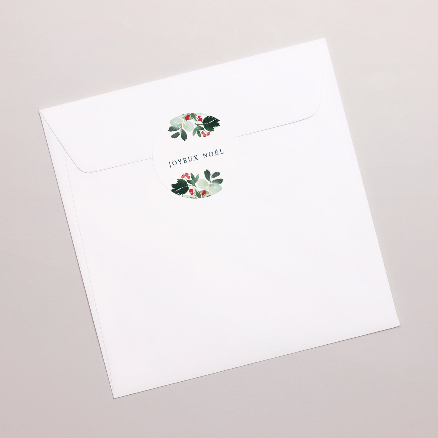 Sticker Fin d'année Rond Couronne de Noël III photo N° 3