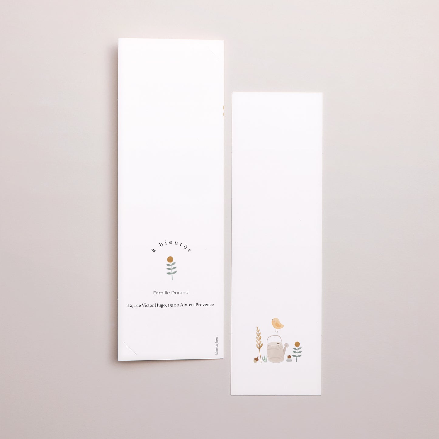 Faire-part Naissance Marque-page photo Petite oie photo N° 3