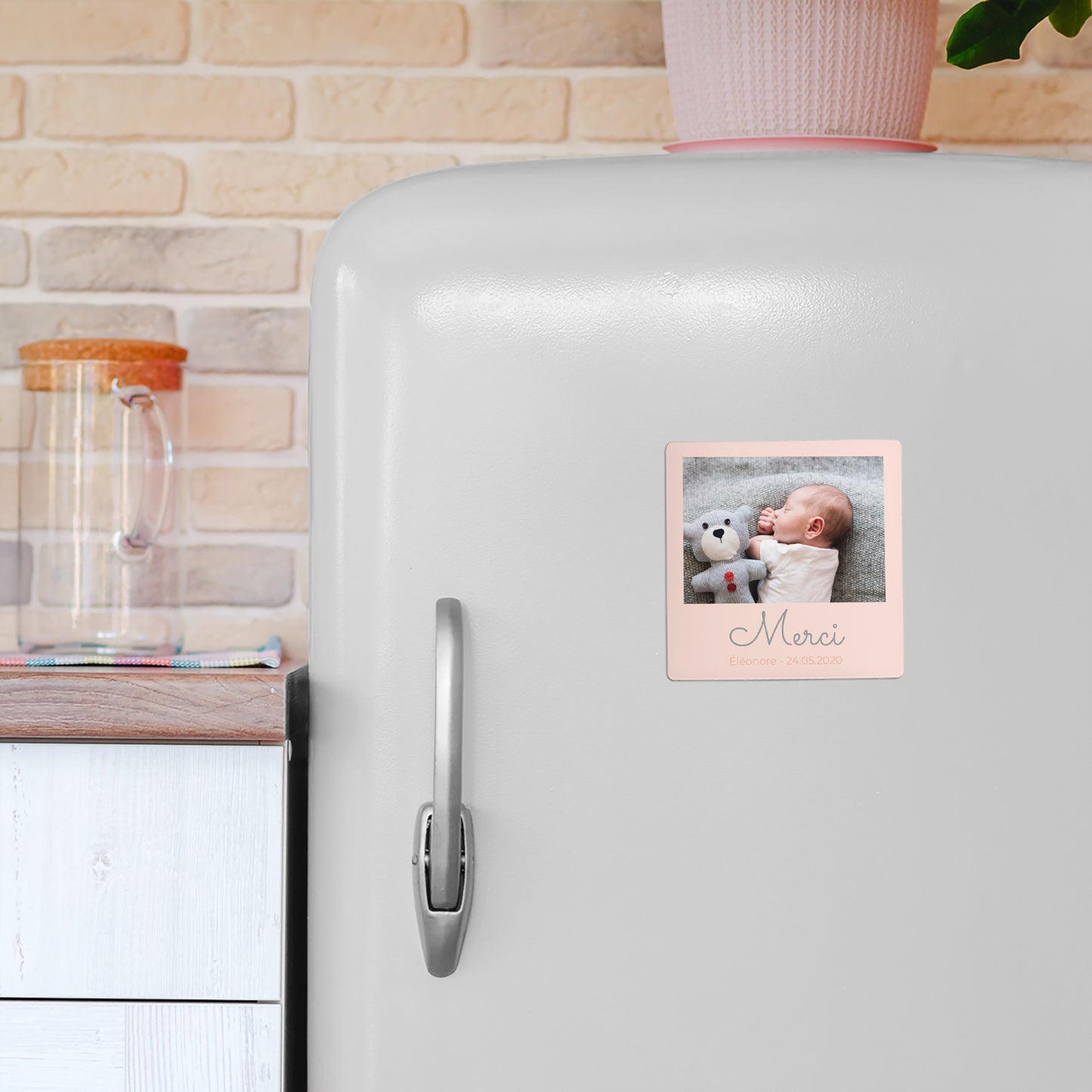 Remerciements Naissance Lot de 9, magnétique Naissance chat carotte photo N° 4