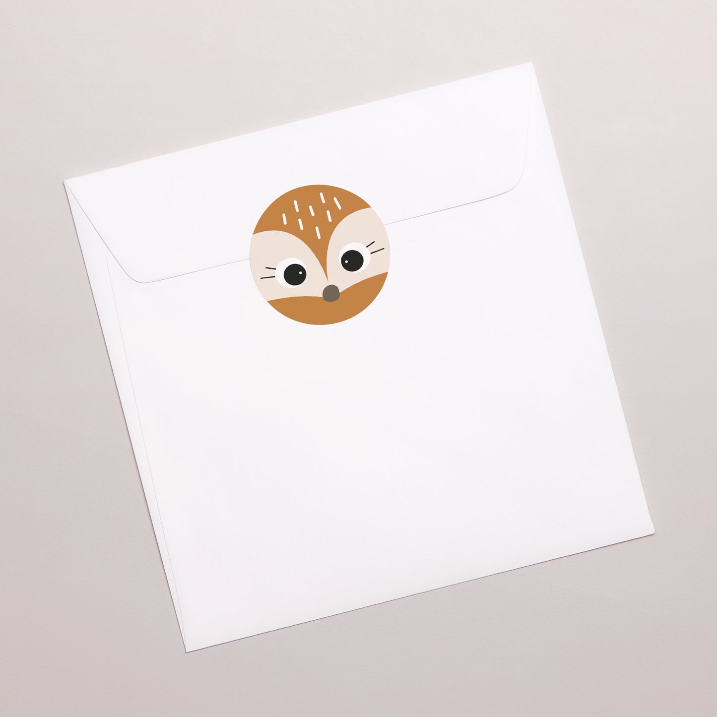 Sticker Naissance Rond naissance renard carotte photo N° 3