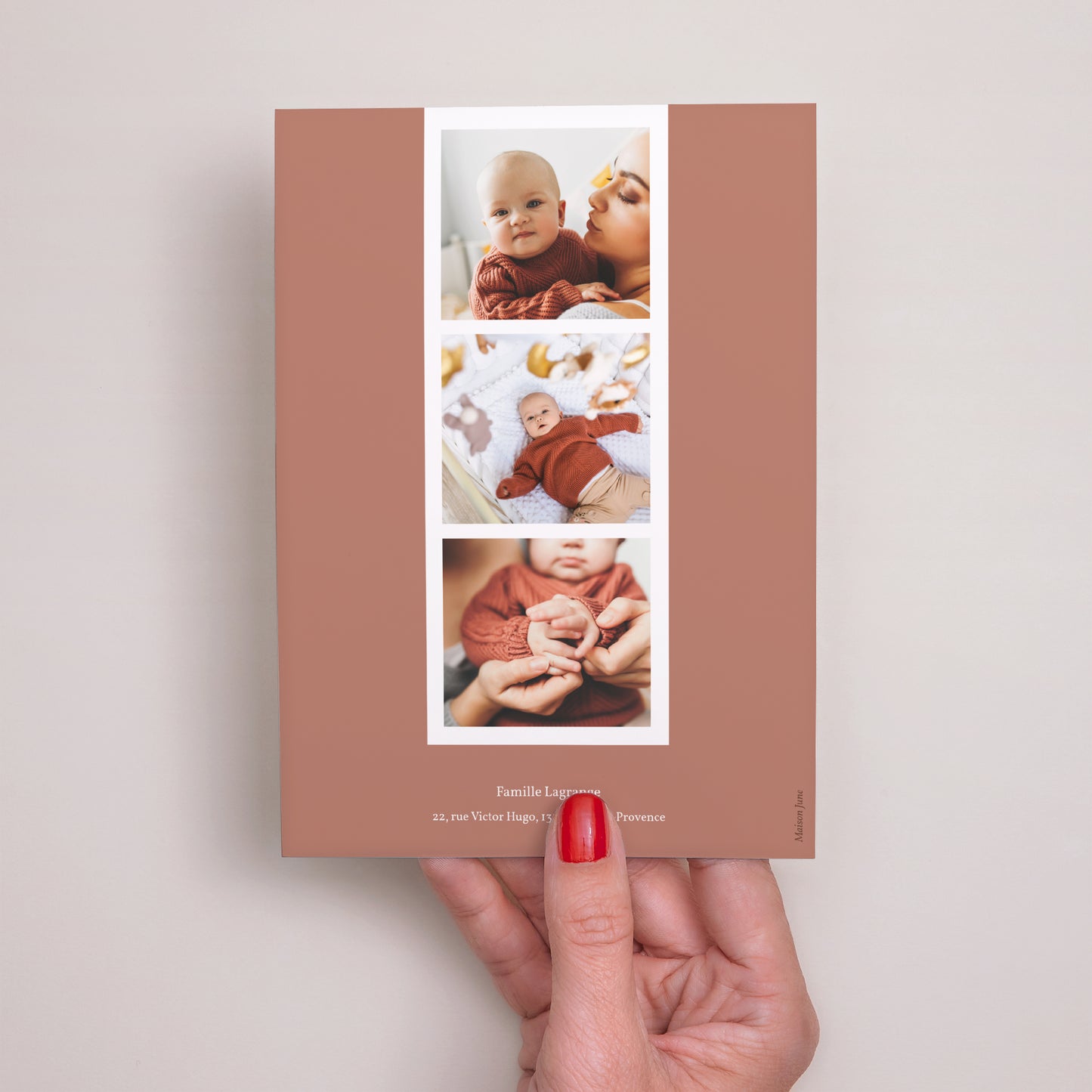 Faire-part Naissance Portrait Tendance sylvestre photo N° 3