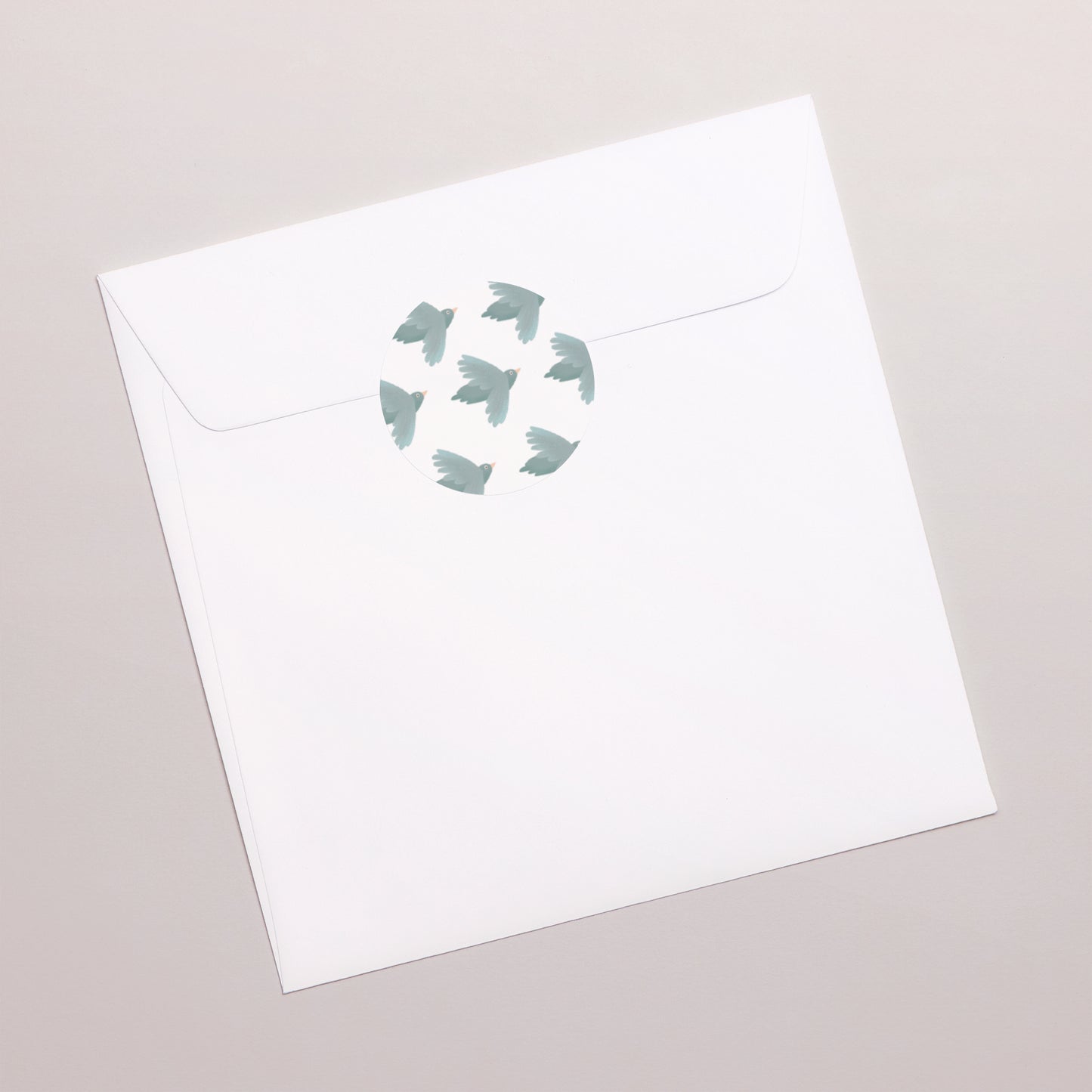 Sticker Baptême Rond Oiseau bleu photo N° 3