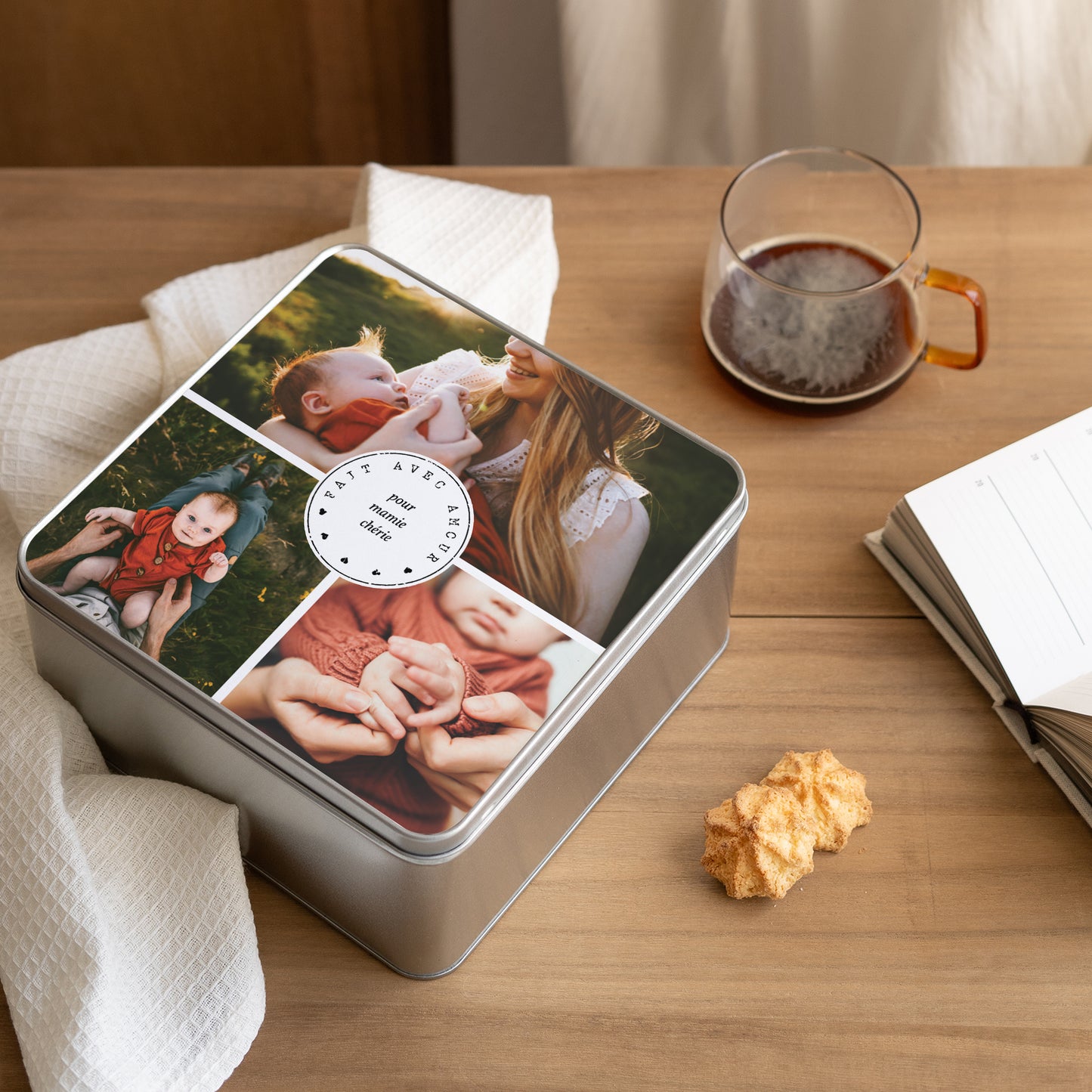 Boite métallique Objets Carrée Photos et souvenirs photo N° 2