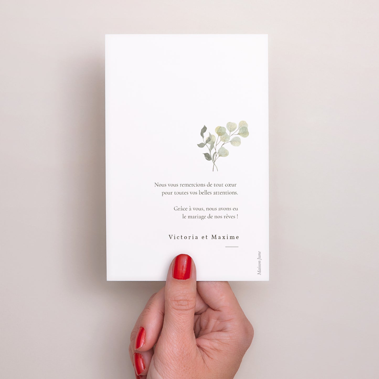 Remerciements Mariage Portrait Neo Champêtre photo N° 3