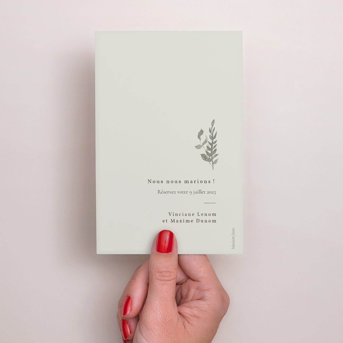 Save the date Mariage Portrait Neo Champêtre photo N° 3