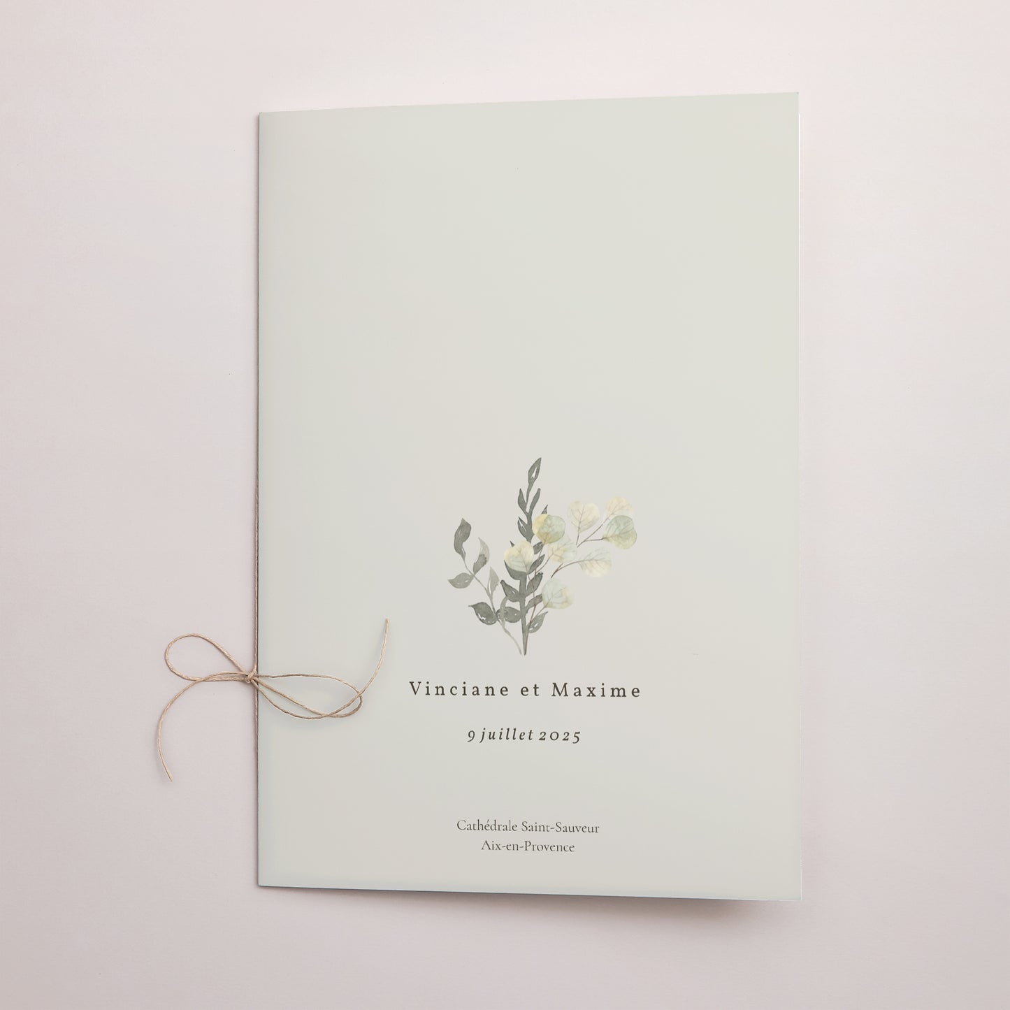 Livret de messe Mariage Double volet Neo Champêtre photo N° 1