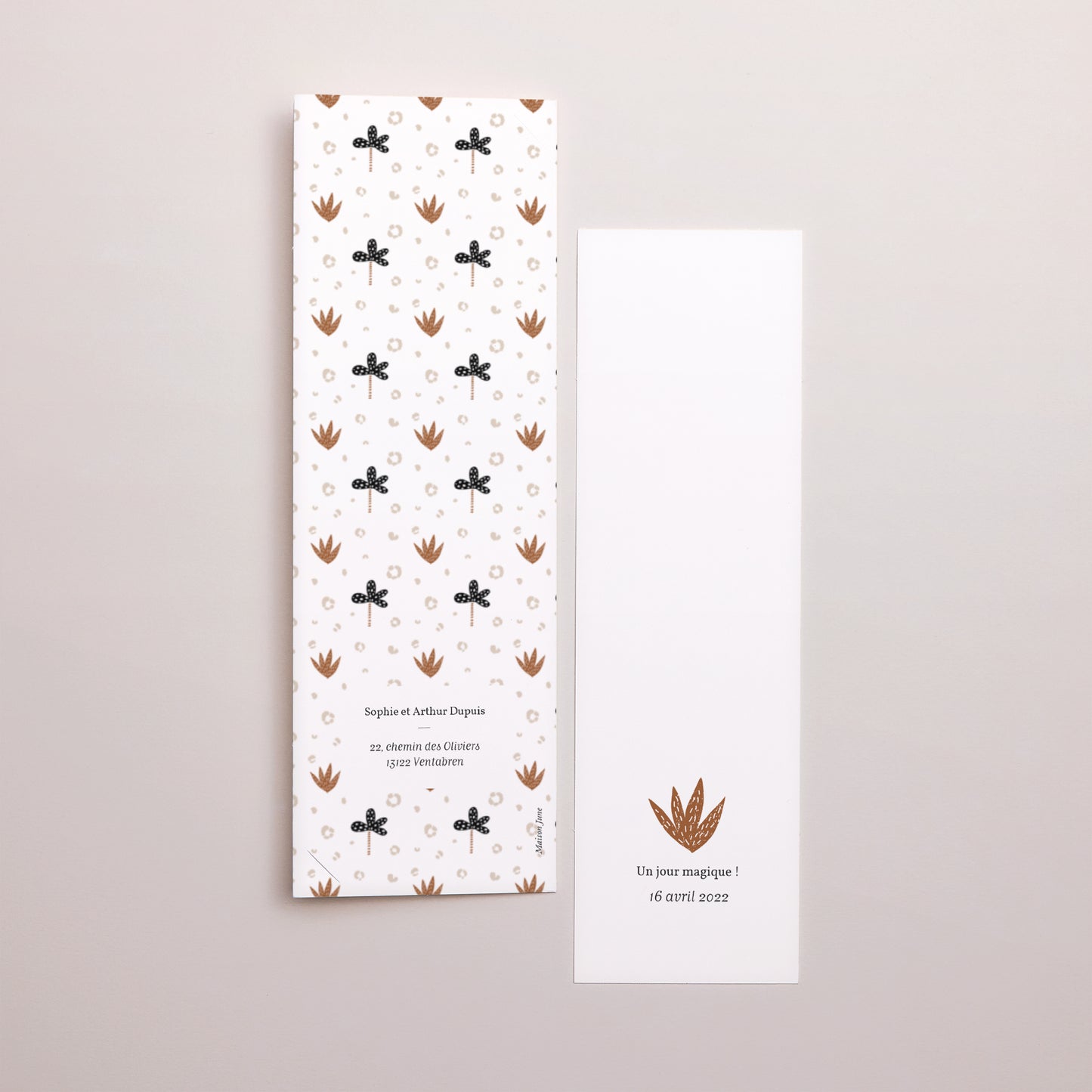 Faire-part Naissance Marque-page photo Roi de la jungle photo N° 3