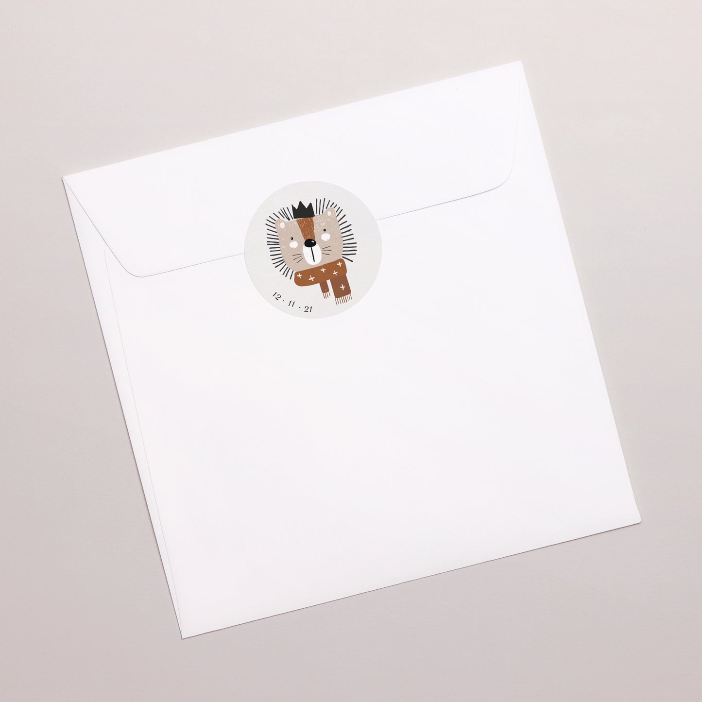 Sticker Naissance Rond Roi de la jungle photo N° 3